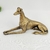 Escultura De Cachorro Dourado 18x34x14cm Enfeite Decoração na internet