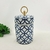 Pote Potiche Azul E Branco 25x13cm Porcelana Decoração P - comprar online