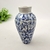 Vaso Azul E Branco 14X9cm Floral Porcelana Mini Jarro - Inigual Decor