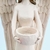 Imagem do Enfeite Anjo Castiçal C/ Vela Decoração 35cm Nude Moderno