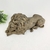 Escultura Leão Marrom 16x39x15cm Decoração Figura Resina na internet