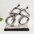 Bicicleta Decorativa com Ciclistas Estatueta Esportes Prata Luxo 30x28cm Bike - comprar online