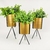 Vaso Dourado Com Suporte 11/12/13cm Metal Kit 3pc Decorativo na internet