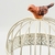 Gaiola Decorativa Branca Pássaro 28x15cm M - loja online