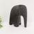 Enfeite Elefante Preto 17x16x7cm Poliresina Minimalista G - Inigual Decor