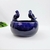 Vaso Decorativo Bacia Com Pássaro Azul 23x27x26cm Cerâmica na internet