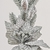 Folhagem Prata De Natal 38x8x12cm Haste Poinsettia - Inigual Decor