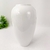 Vaso Decorativo de Porcelana 31x17cm Branco com Roxo