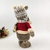 Imagem do Urso com Gorro Branco Boneco de Pelúcia Decoração de Natal 40x19x11cm