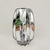 Vaso Prata De Vidro Espelhado 20x14x14cm Decoração Risque - comprar online