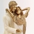 Enfeite Estátua Casal 25x10x8cm Dourado Topo De Bolo - Inigual Decor