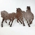 Escultura De Cavalo Marrom De Ferro 70x108cm Decoração - comprar online