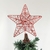 Ponteira De Árvore De Natal Estrela Vermelha 25x23x5cm - loja online