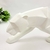 Escultura De Pantera Branca Decorativa Resina 14x43x8cm - loja online