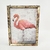 Quadro Decoração Flamingo Rosa Dourado 20x15cm - comprar online