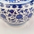 Vaso Decorativo Azul E Branco 27x18cm Floral Kyoto - loja online