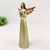Anjo Pomba Dourado Cobre Enfeite Decorativo Estátua em Resina 19x9x4cm na internet