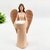 Enfeite Anjo Castiçal C/ Vela Decoração 20cm Nude Moderno - comprar online