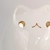 Enfeite Gato Branco E Dourado 12x9x9cm Cerâmica P - loja online
