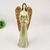 Anjo Castiçal Bronze Dourado Estátua Decorativa 36x13x10cm - loja online