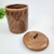 Pote Potiche Marrom Terracota Decorativo 16x12cm G - Inigual Decor