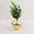 Vaso Dourado Mini Risque 10x8cm Vasinho Decoração Cerâmica - loja online
