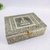 Caixa Decorativa Organizadora Dourada Buda 8X22X17cm na internet