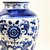 Vaso Decorativo Azul E Branco 30x18cm Porcelana Floral - loja online