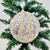Bola De Natal Prata Fio Luxo 10cm Para Árvore Kit 2pc - Inigual Decor