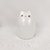 Enfeite Gato Branco E Dourado 12x9x9cm Cerâmica P - comprar online