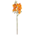 Orquídea Laranja Haste 50x15cm Planta Artificial Toque Real