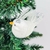 Pássaro Branco Com Presilha 5x9x3cm Para Árvore De Natal 3pc - Inigual Decor