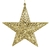 Estrela Dourada Para Árvore De Natal 19x5cm Penduricalho
