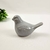 Enfeite Pássaro Cinza Esmaltado 9x13x7cm Decoração Cerâmica - comprar online