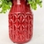 Vaso Decorativo Vermelho Enfeite 23x14cm Decoração Rústico G - loja online