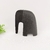 Enfeite Elefante Preto 17x16x7cm Poliresina Minimalista G - comprar online