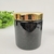 Potiche Preto Dourado Pote 10x8cm Banheiro P - comprar online