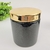 Potiche Preto Dourado Pote 10x8cm Banheiro P na internet