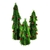 Árvore De Natal Pinheiro Para Mesa Natal Exclusivo Kit 3pc