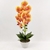 Imagem do Orquídea Laranja Arranjo Com Vaso 46x19cm Planta Artificial