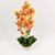 Orquídea Laranja Arranjo Com Vaso 46x19cm Planta Artificial