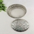 Pote Potiche Prata Em Metal Oval 17x28x20cm Decorativo G - loja online