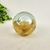 Bola Decorativa Transparente E Dourado 9x9x9cm Vidro - comprar online