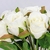 Rosa Branca Ramalhete 26x18cm Planta Artificial Permanente - comprar online