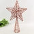 Ponteira De Árvore De Natal Estrela Bronze 30x20x6cm Glitter - comprar online
