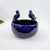 Vaso Decorativo Bacia Com Pássaro Azul 23x27x26cm Cerâmica - comprar online