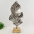Escultura De Metal Folha Prata 53x25x13cm Decoração - comprar online
