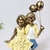 Estátua Menina E Menino Com Balão 20x10x6cm Decorativa - comprar online