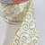 Fita Branca E Dourada Natalina 6cmx9m Natal Decorativa - Inigual Decor