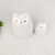 Enfeite Gato Branco E Dourado 20/12cm Cerâmica Kit 2pc na internet